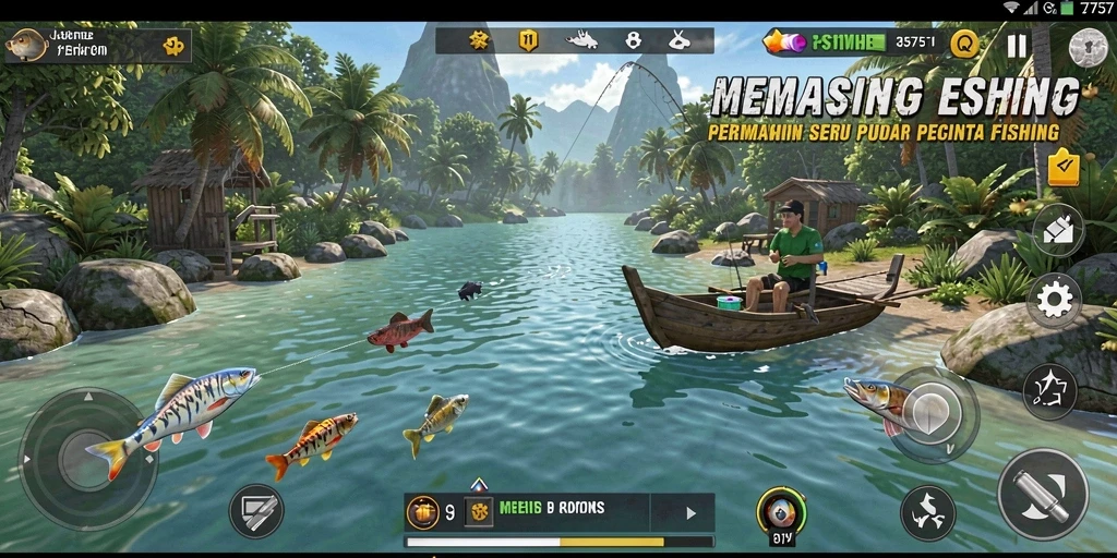 Tampilan gameplay menarik dalam permainan Fishing 2757.