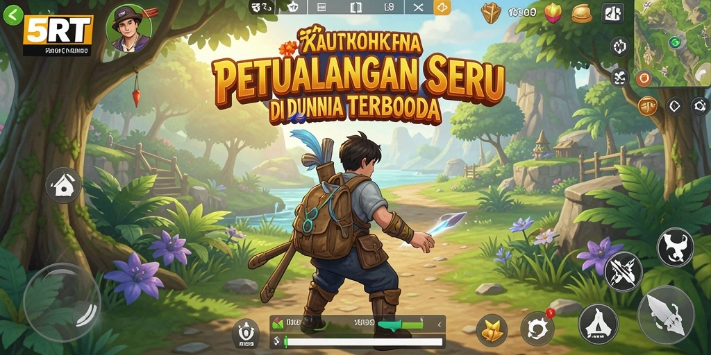 Screenshot menampilkan eksplorasi mendalam dalam dunia Open World.