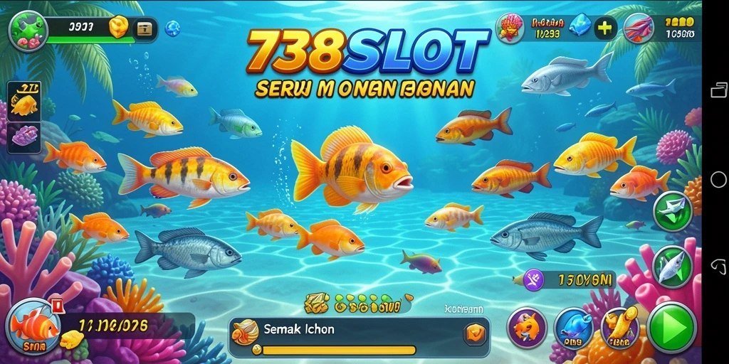 Tampilan gameplay Tembak Ikan yang seru dan menantang di 738SLOT.