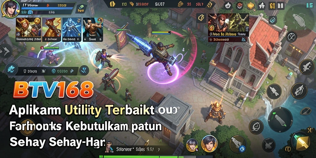 Screenshot utama BTV168 menunjukkan antarmuka pengguna yang simpel dan fungsional.