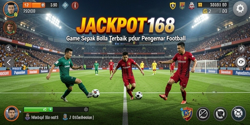 Screenshot gameplay JACKPOT168 menampilkan aksi seru di lapangan.