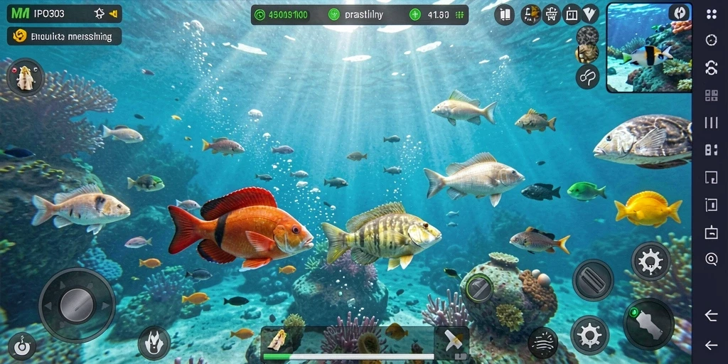 Tampilan gameplay MPO303 yang menakjubkan saat memancing.