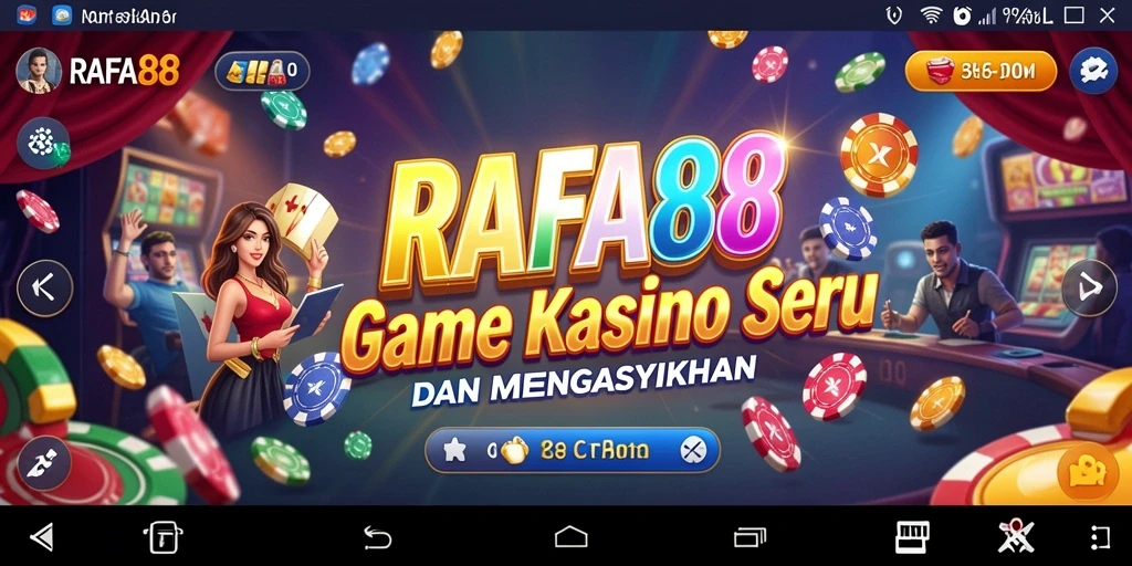 Tampilan utama RAFA88 dengan gameplay Kasino yang menarik.