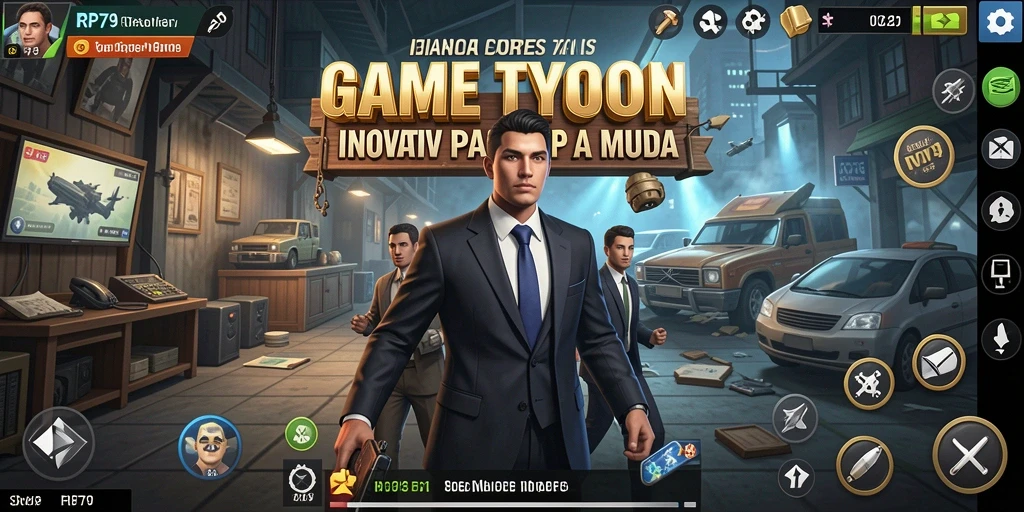 Tampilan menarik dari gameplay RP79 yang menggambarkan strategi Tycoon.