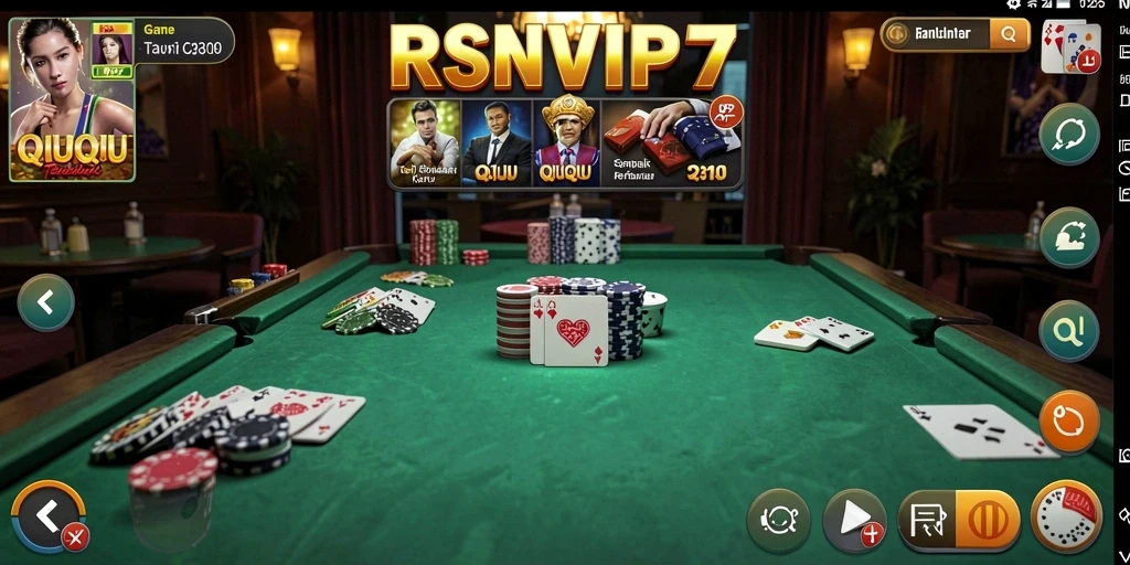 Tampilan gameplay seru dari RSNVIP7 QiuQiu.