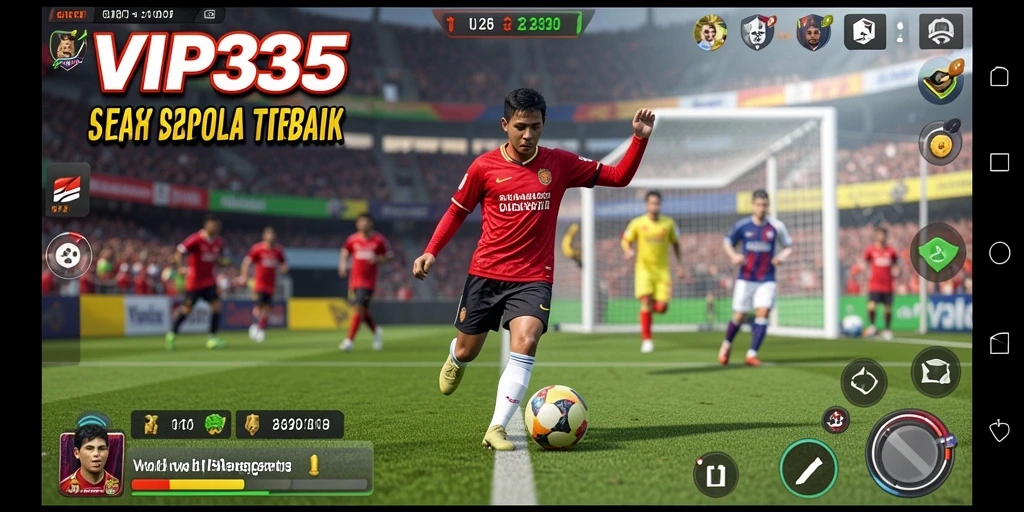 Tampilan gameplay menarik dari game sepak bola VIP333.