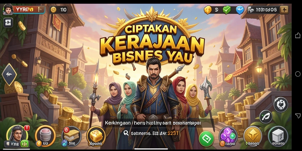 Screenshot utama YYRR menampilkan gameplay Tycoon yang mendebarkan.