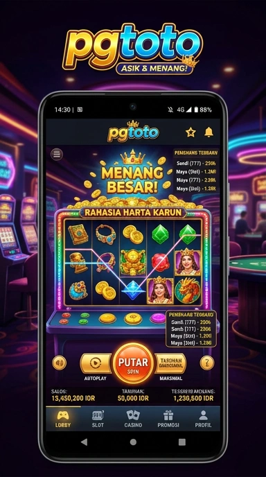 Tampilan antarmuka pgtoto yang menarik dan mudah digunakan.